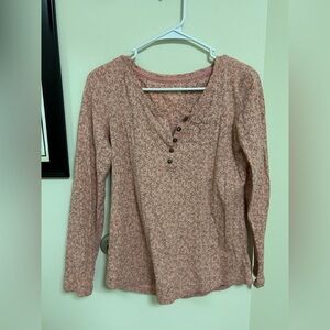 Ruff Hewn Floral Long Sleeve Top